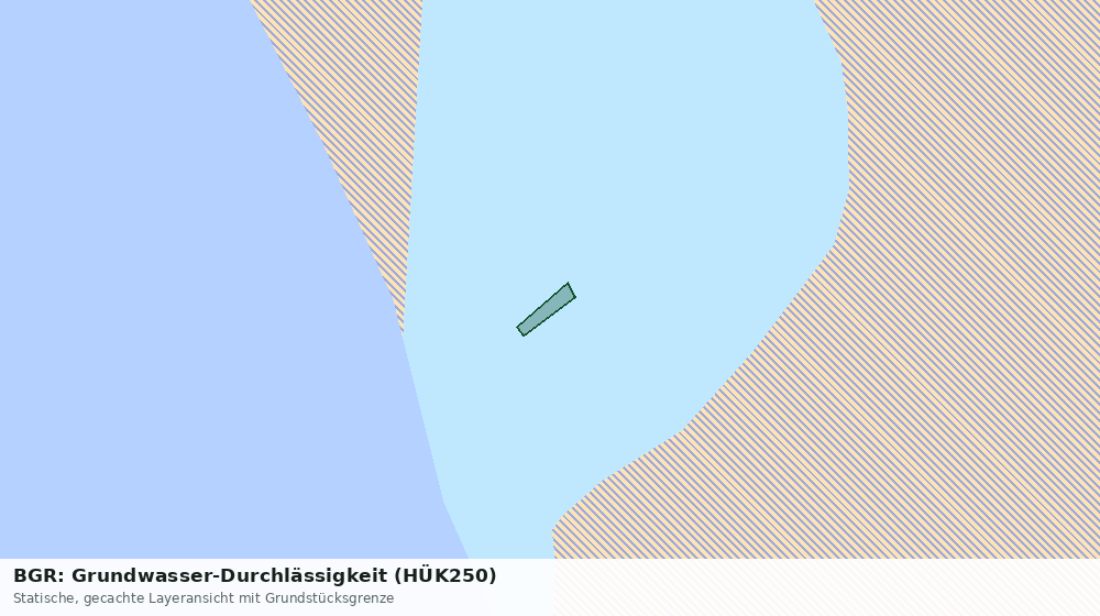 Statische Kartenansicht: BGR: Grundwasser-Durchlässigkeit (HÜK250)