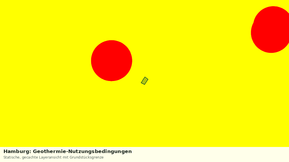 Statische Kartenansicht: Hamburg: Geothermie-Nutzungsbedingungen