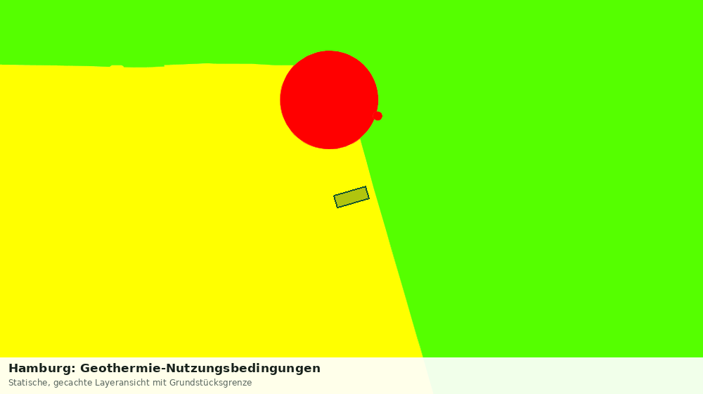Statische Kartenansicht: Hamburg: Geothermie-Nutzungsbedingungen