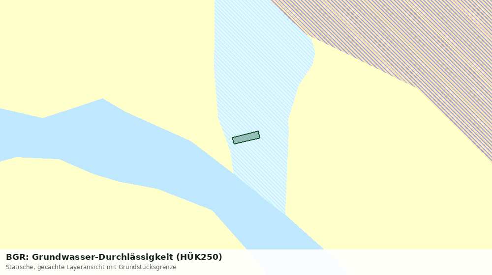 Statische Kartenansicht: BGR: Grundwasser-Durchlässigkeit (HÜK250)