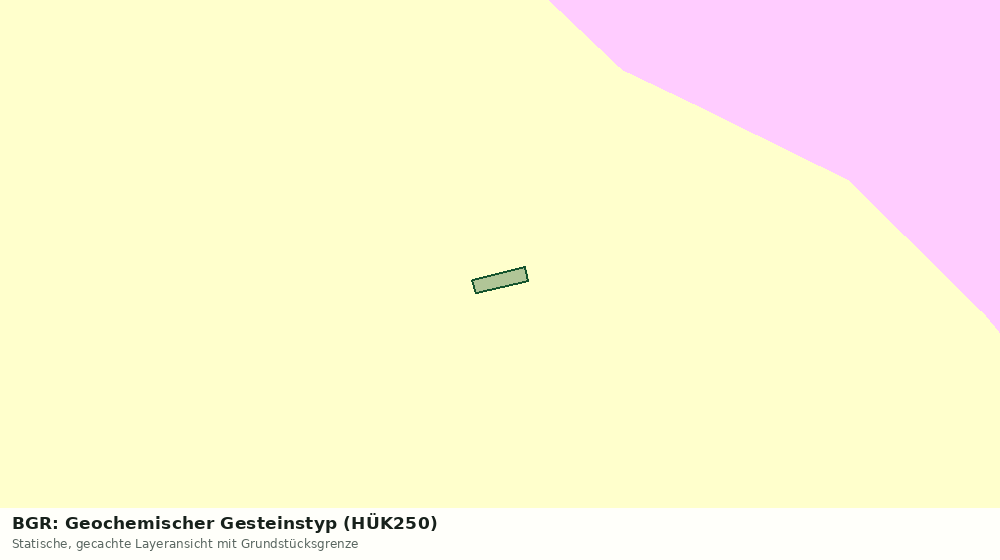 Statische Kartenansicht: BGR: Geochemischer Gesteinstyp (HÜK250)