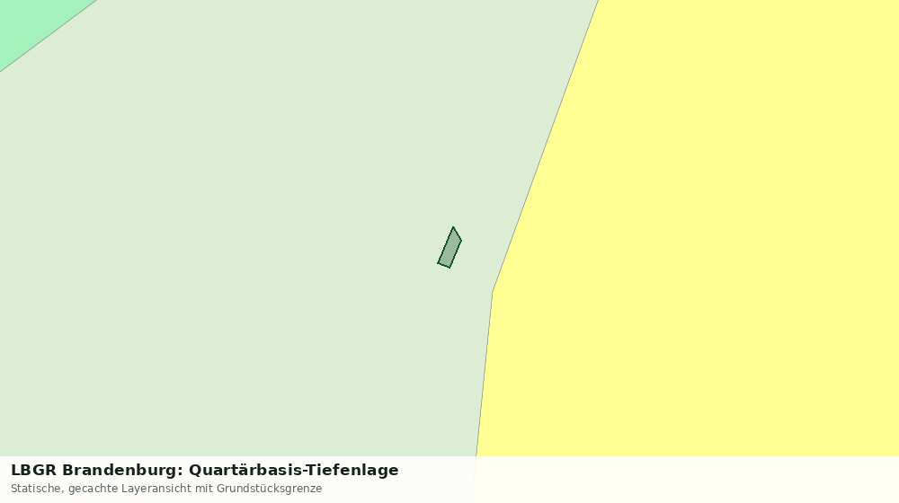 Statische Kartenansicht: LBGR Brandenburg: Quartärbasis-Tiefenlage