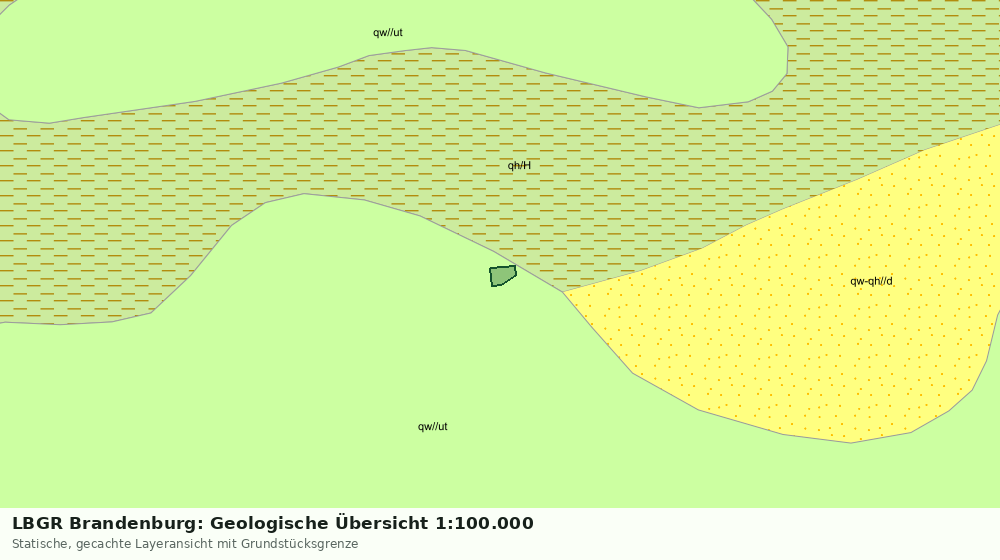 Statische Kartenansicht: LBGR Brandenburg: Geologische Übersicht 1:100.000