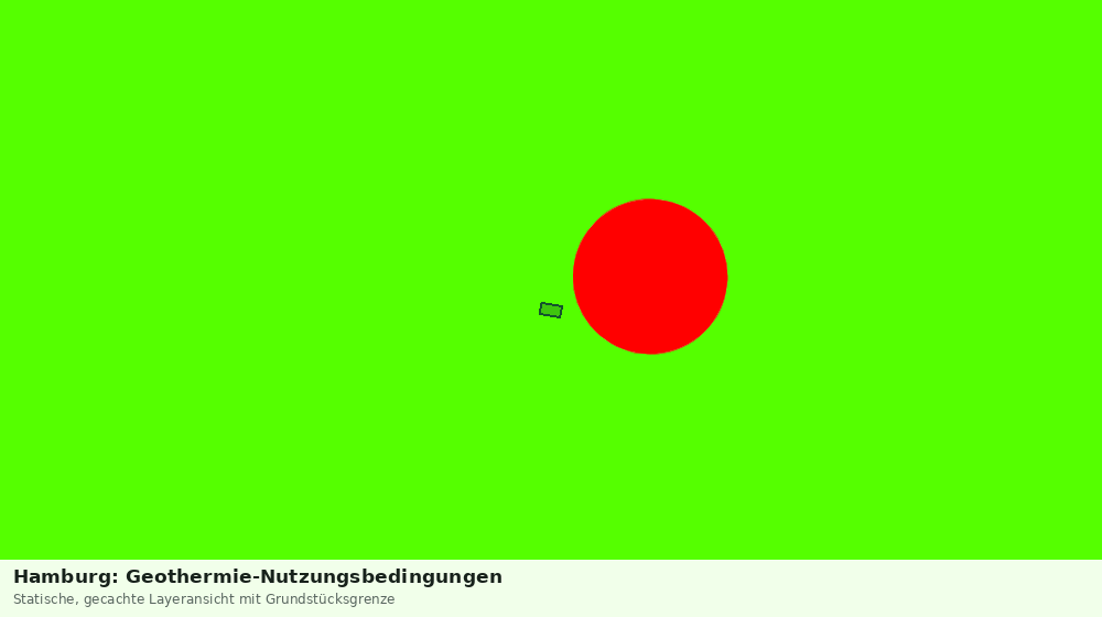 Statische Kartenansicht: Hamburg: Geothermie-Nutzungsbedingungen