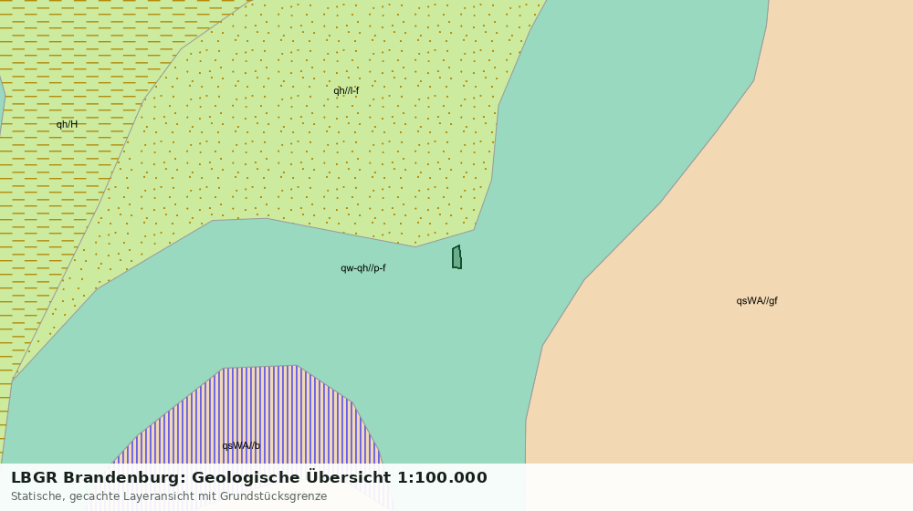 Statische Kartenansicht: LBGR Brandenburg: Geologische Übersicht 1:100.000