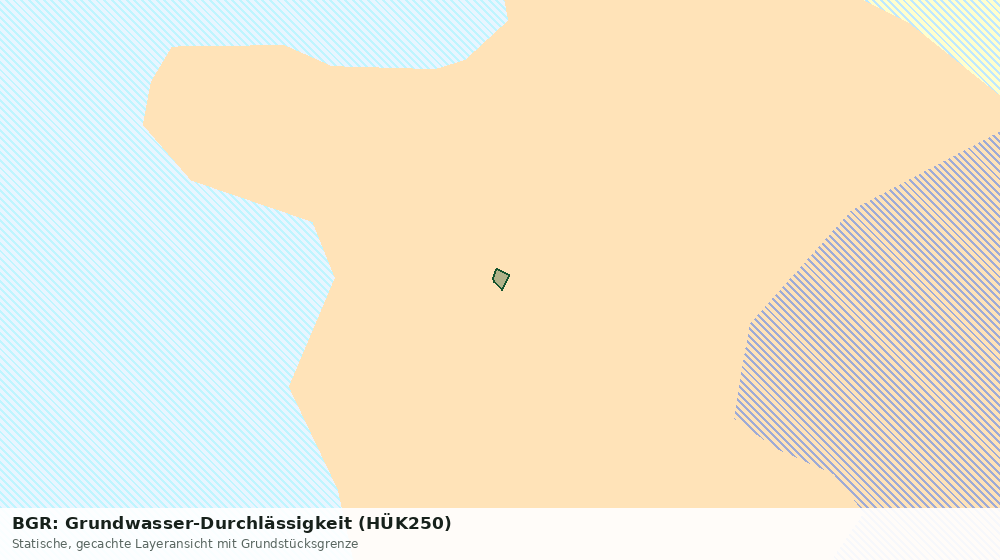 Statische Kartenansicht: BGR: Grundwasser-Durchlässigkeit (HÜK250)