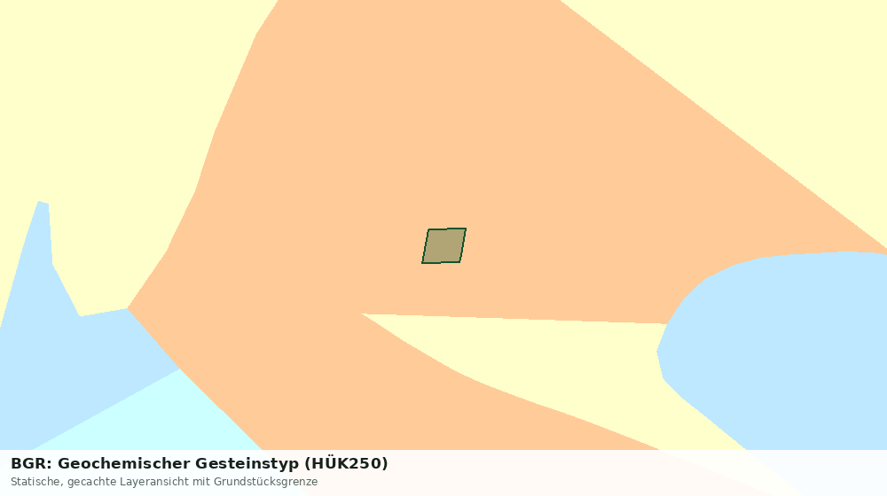 Statische Kartenansicht: BGR: Geochemischer Gesteinstyp (HÜK250)