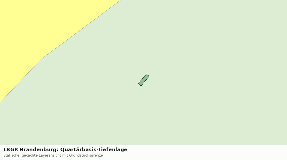 Statische Kartenansicht: LBGR Brandenburg: Quartärbasis-Tiefenlage
