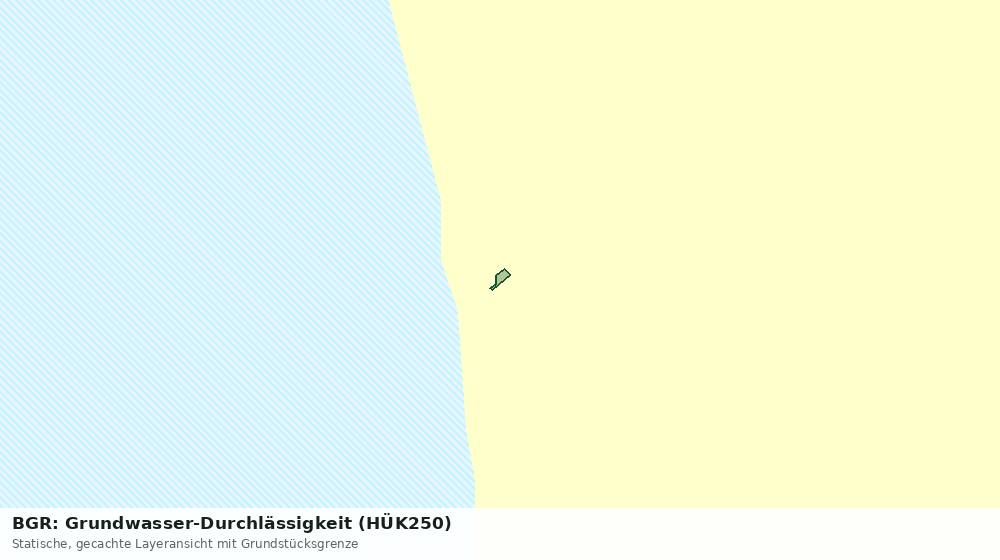 Statische Kartenansicht: BGR: Grundwasser-Durchlässigkeit (HÜK250)