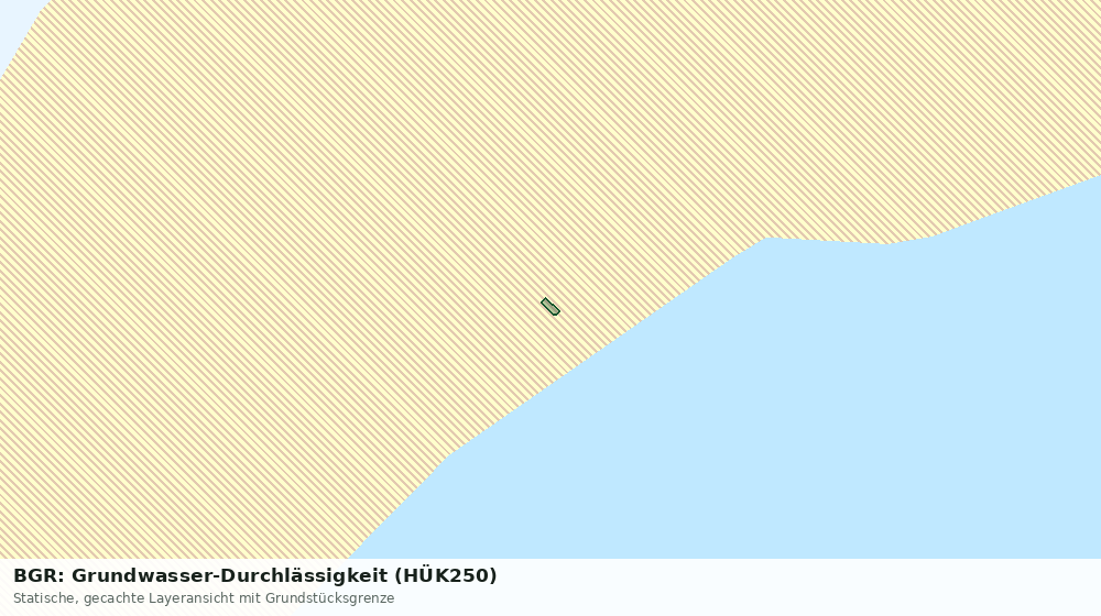 Statische Kartenansicht: BGR: Grundwasser-Durchlässigkeit (HÜK250)