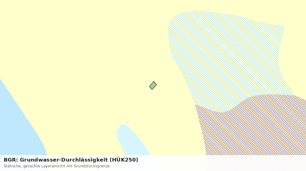 Statische Kartenansicht: BGR: Grundwasser-Durchlässigkeit (HÜK250)