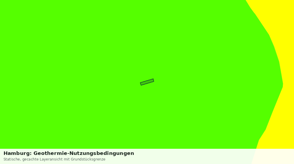 Statische Kartenansicht: Hamburg: Geothermie-Nutzungsbedingungen