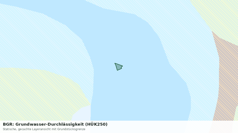 Statische Kartenansicht: BGR: Grundwasser-Durchlässigkeit (HÜK250)