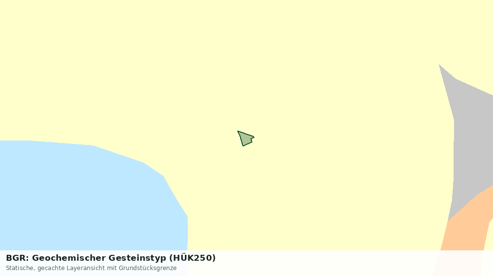 Statische Kartenansicht: BGR: Geochemischer Gesteinstyp (HÜK250)