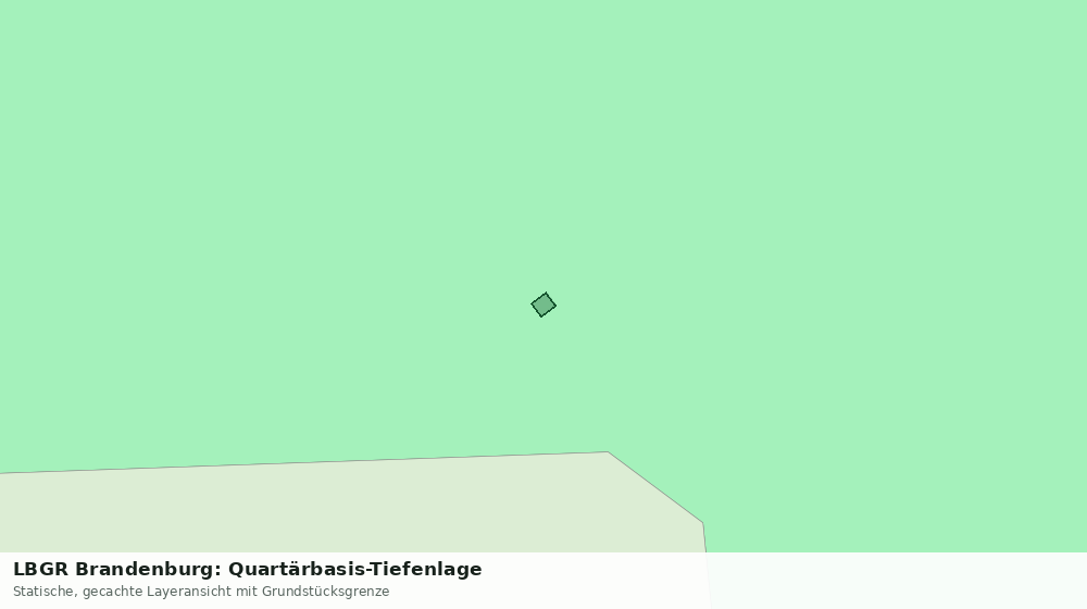 Statische Kartenansicht: LBGR Brandenburg: Quartärbasis-Tiefenlage