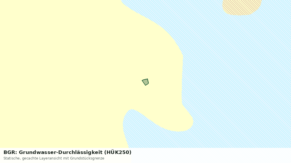 Statische Kartenansicht: BGR: Grundwasser-Durchlässigkeit (HÜK250)