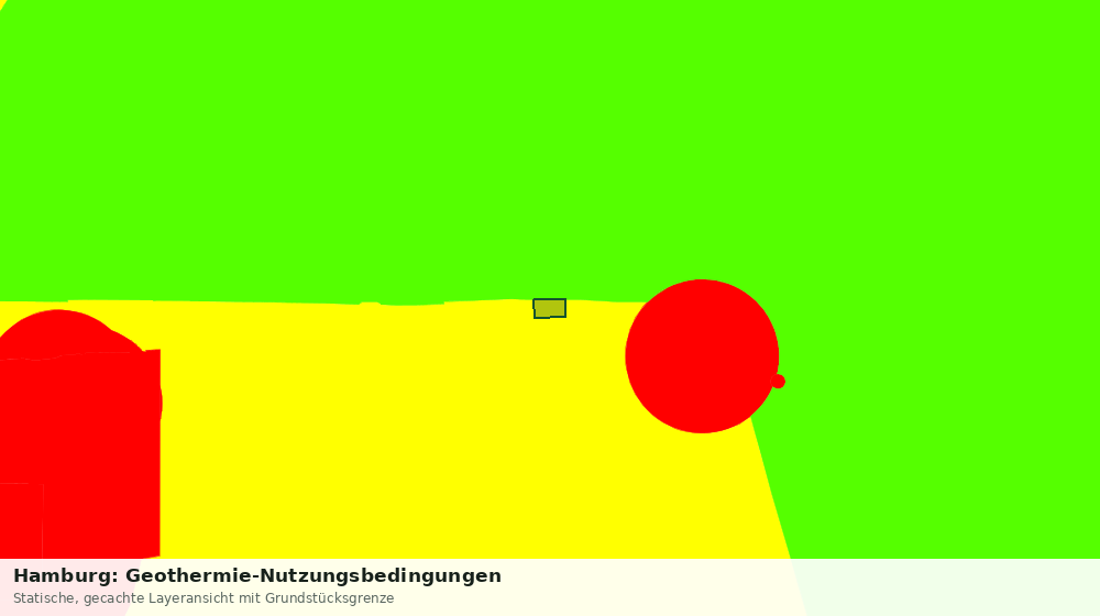 Statische Kartenansicht: Hamburg: Geothermie-Nutzungsbedingungen