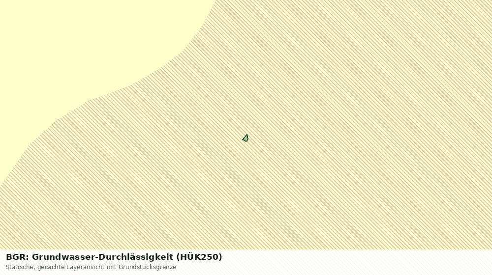 Statische Kartenansicht: BGR: Grundwasser-Durchlässigkeit (HÜK250)