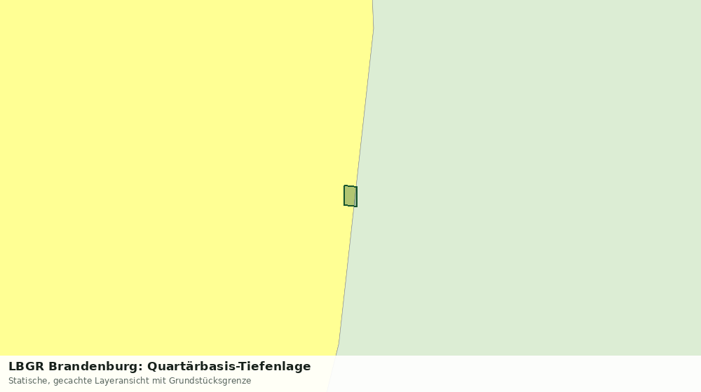 Statische Kartenansicht: LBGR Brandenburg: Quartärbasis-Tiefenlage