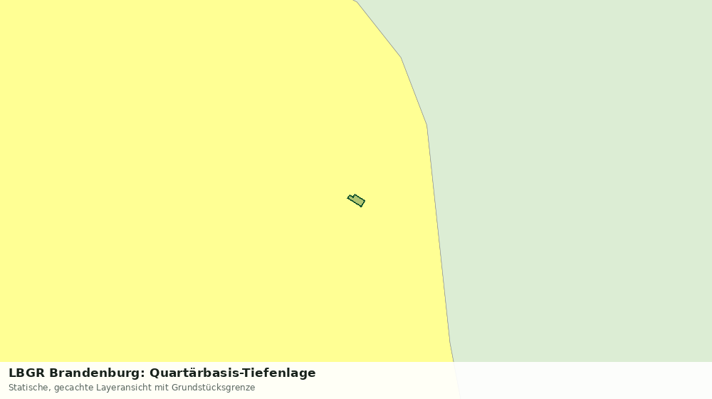 Statische Kartenansicht: LBGR Brandenburg: Quartärbasis-Tiefenlage