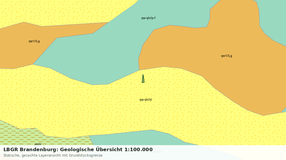 Statische Kartenansicht: LBGR Brandenburg: Geologische Übersicht 1:100.000