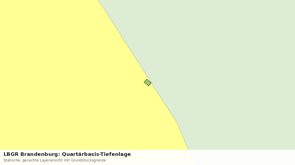Statische Kartenansicht: LBGR Brandenburg: Quartärbasis-Tiefenlage