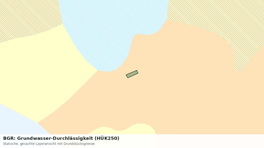 Statische Kartenansicht: BGR: Grundwasser-Durchlässigkeit (HÜK250)