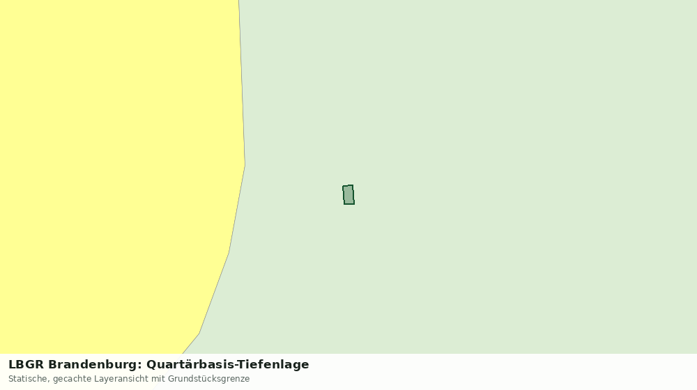 Statische Kartenansicht: LBGR Brandenburg: Quartärbasis-Tiefenlage