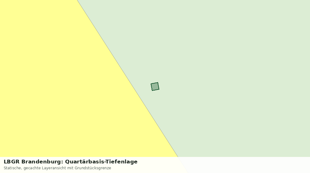 Statische Kartenansicht: LBGR Brandenburg: Quartärbasis-Tiefenlage