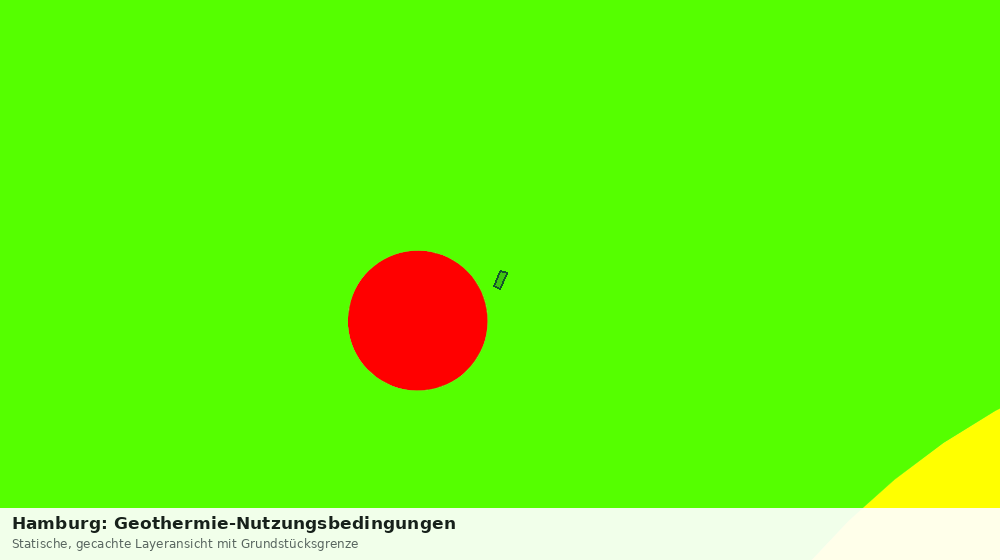 Statische Kartenansicht: Hamburg: Geothermie-Nutzungsbedingungen