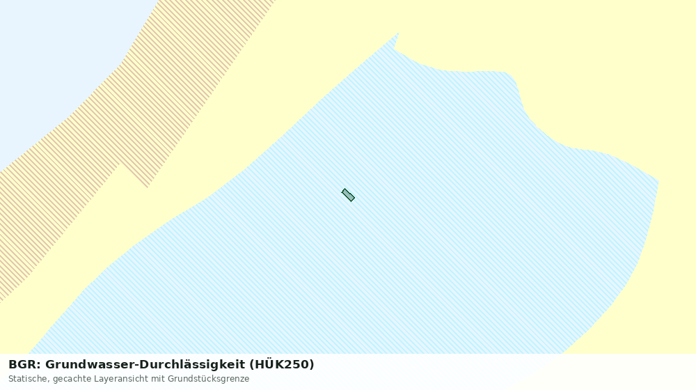 Statische Kartenansicht: BGR: Grundwasser-Durchlässigkeit (HÜK250)