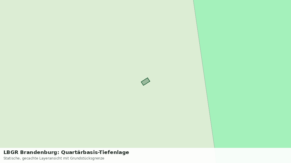 Statische Kartenansicht: LBGR Brandenburg: Quartärbasis-Tiefenlage
