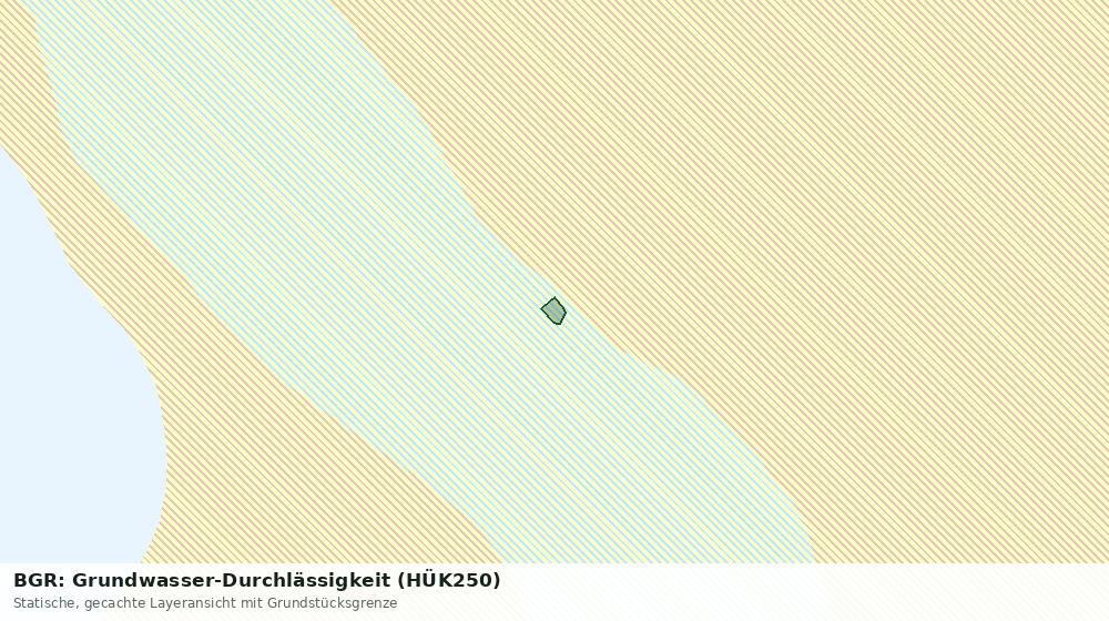 Statische Kartenansicht: BGR: Grundwasser-Durchlässigkeit (HÜK250)