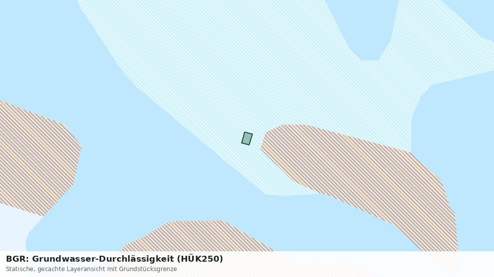 Statische Kartenansicht: BGR: Grundwasser-Durchlässigkeit (HÜK250)