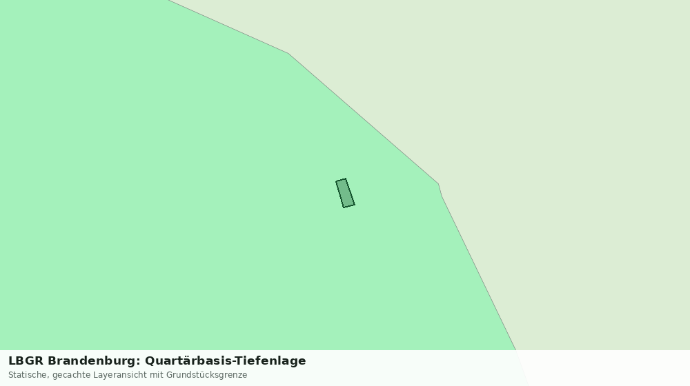 Statische Kartenansicht: LBGR Brandenburg: Quartärbasis-Tiefenlage