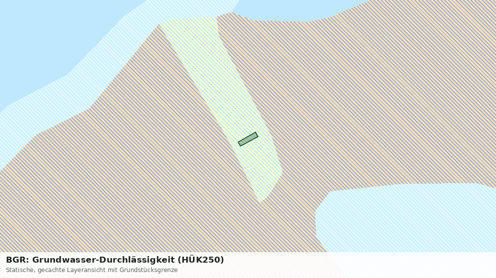 Statische Kartenansicht: BGR: Grundwasser-Durchlässigkeit (HÜK250)