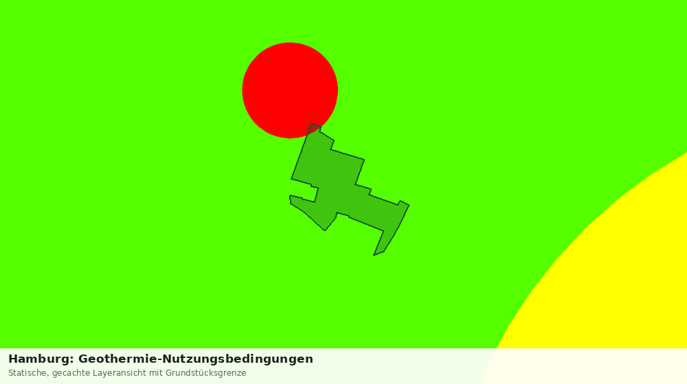Statische Kartenansicht: Hamburg: Geothermie-Nutzungsbedingungen