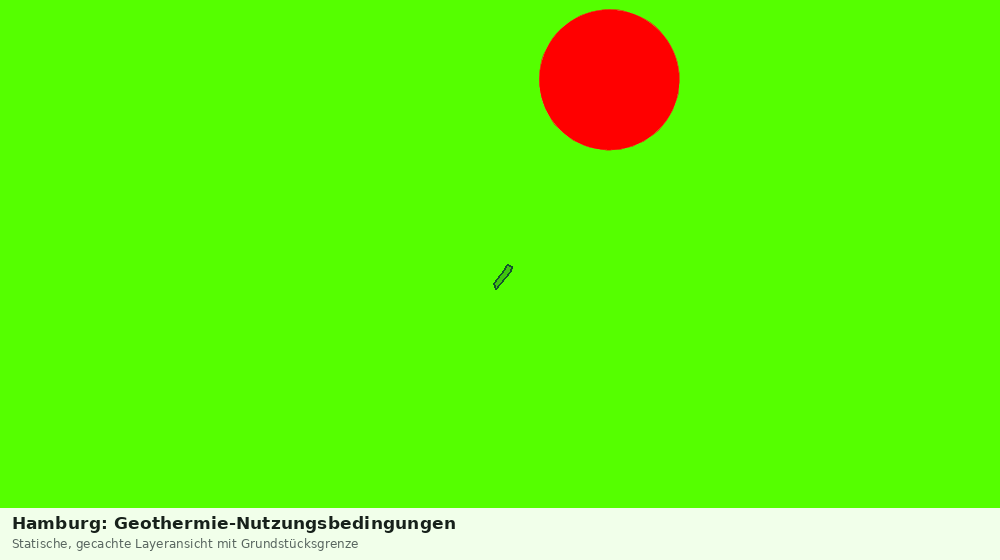 Statische Kartenansicht: Hamburg: Geothermie-Nutzungsbedingungen