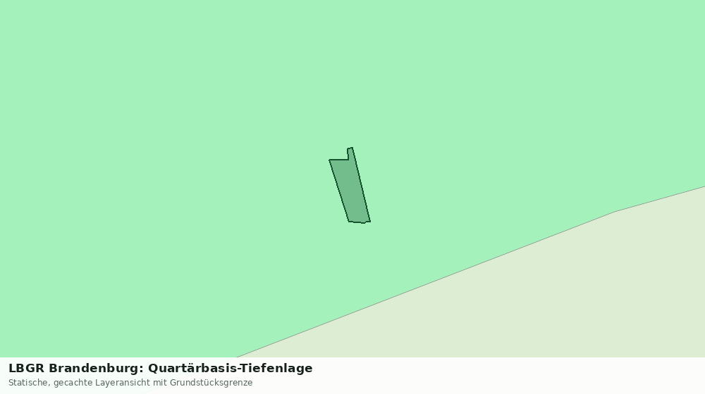 Statische Kartenansicht: LBGR Brandenburg: Quartärbasis-Tiefenlage