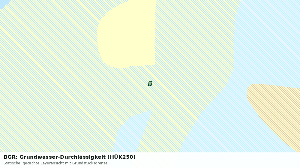 Statische Kartenansicht: BGR: Grundwasser-Durchlässigkeit (HÜK250)