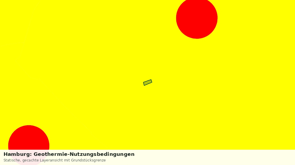 Statische Kartenansicht: Hamburg: Geothermie-Nutzungsbedingungen