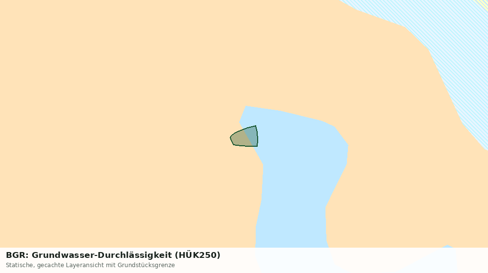Statische Kartenansicht: BGR: Grundwasser-Durchlässigkeit (HÜK250)