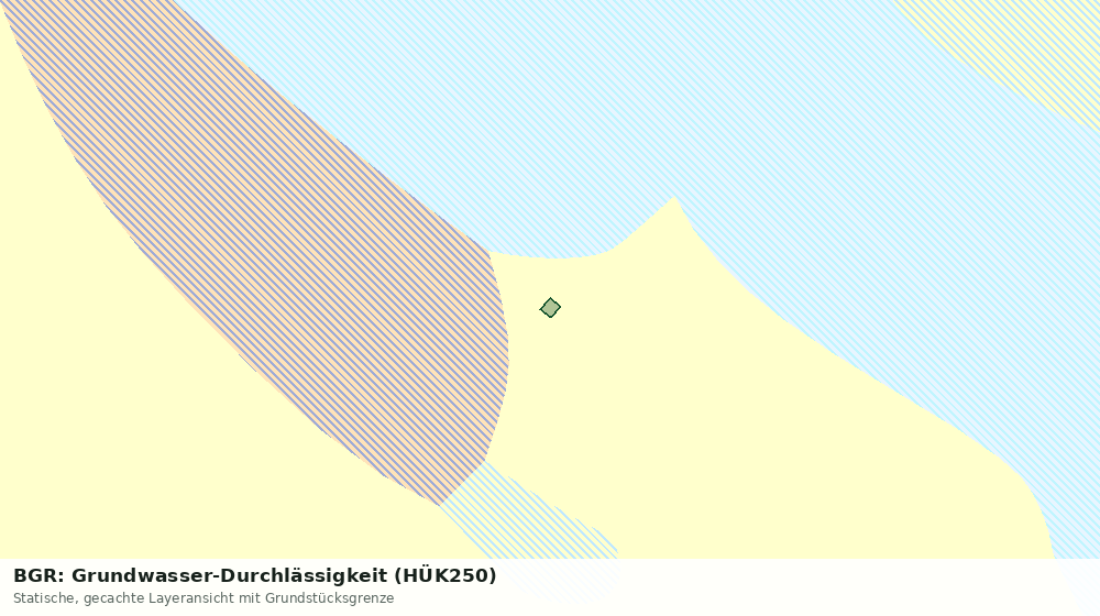 Statische Kartenansicht: BGR: Grundwasser-Durchlässigkeit (HÜK250)