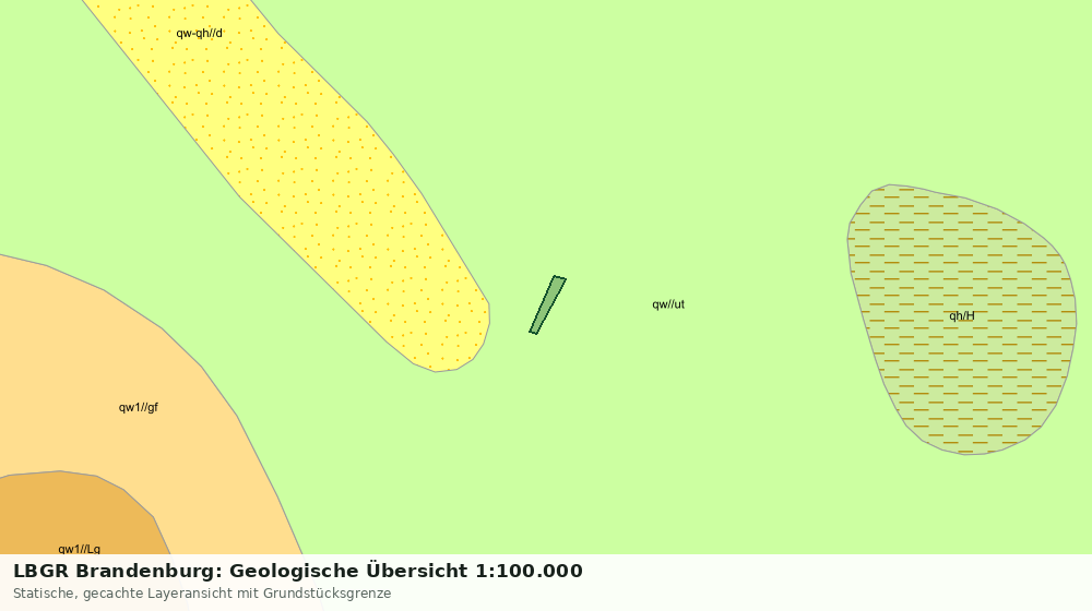 Statische Kartenansicht: LBGR Brandenburg: Geologische Übersicht 1:100.000