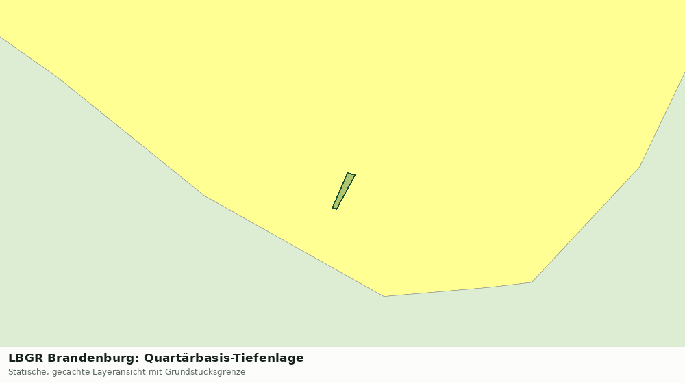 Statische Kartenansicht: LBGR Brandenburg: Quartärbasis-Tiefenlage