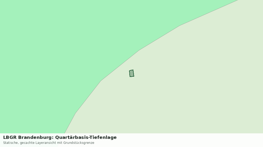 Statische Kartenansicht: LBGR Brandenburg: Quartärbasis-Tiefenlage