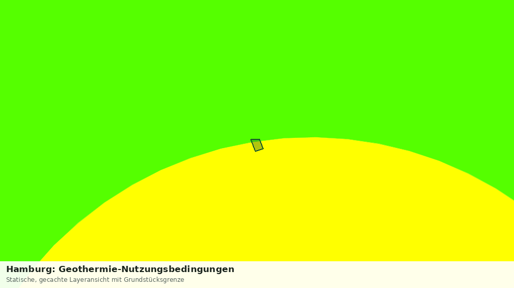 Statische Kartenansicht: Hamburg: Geothermie-Nutzungsbedingungen