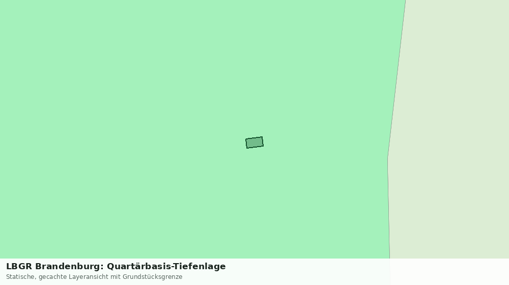 Statische Kartenansicht: LBGR Brandenburg: Quartärbasis-Tiefenlage