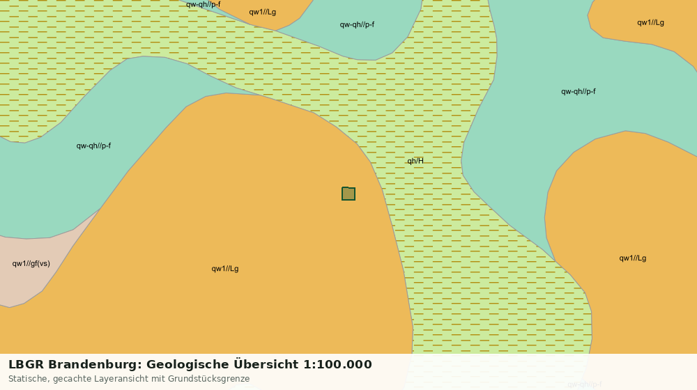 Statische Kartenansicht: LBGR Brandenburg: Geologische Übersicht 1:100.000