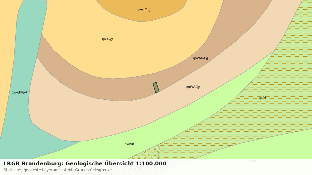 Statische Kartenansicht: LBGR Brandenburg: Geologische Übersicht 1:100.000